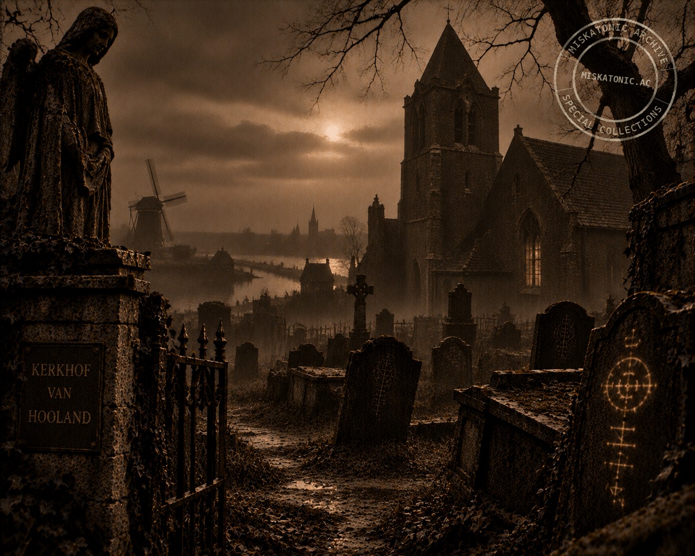 A Churchyard, Holland