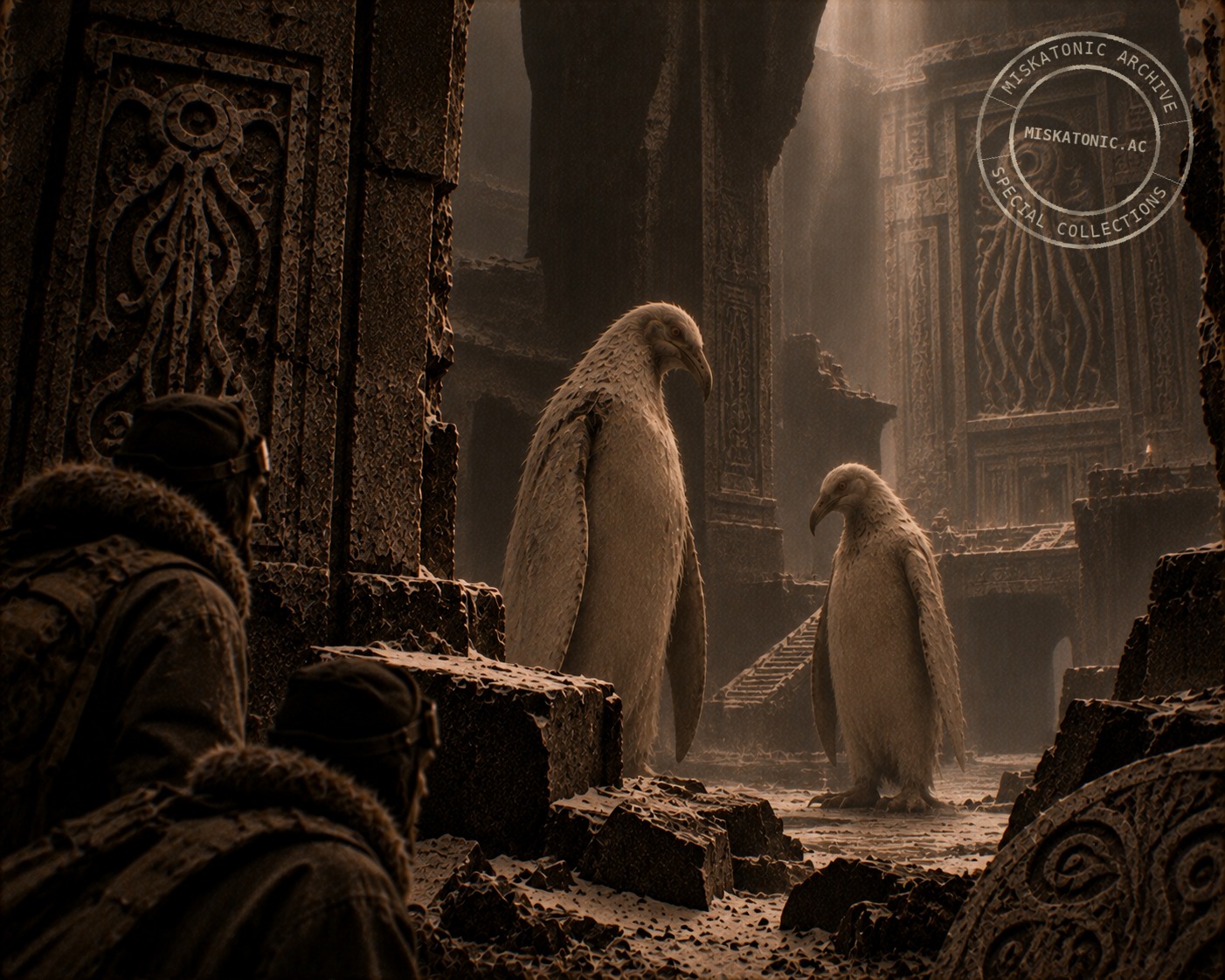 Giant Albino Penguins